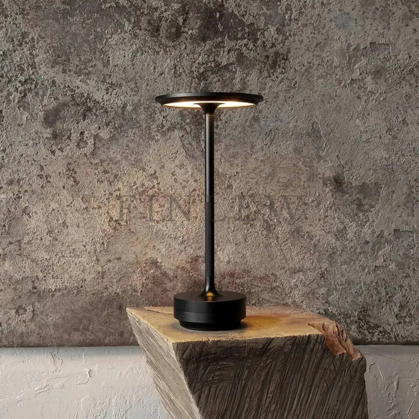 Stepless Dimmable Table Lamp Black Finlew