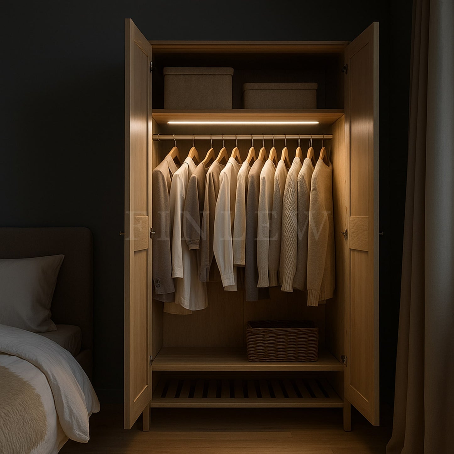 Wireless And Rechargeable Wardrobe Light Finlew