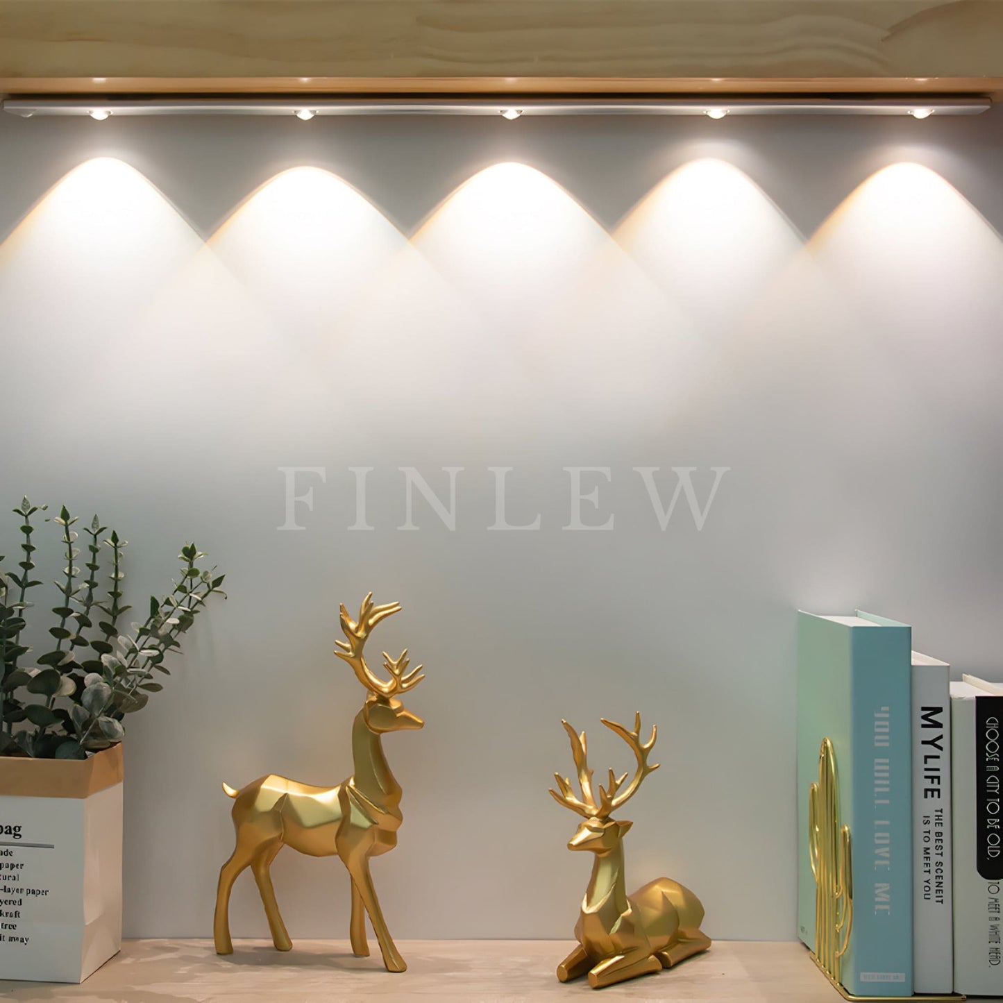 Adhesive Under Shelf Light Silver Finlew