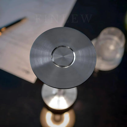 Battery Operated Night Light Silver FInlew