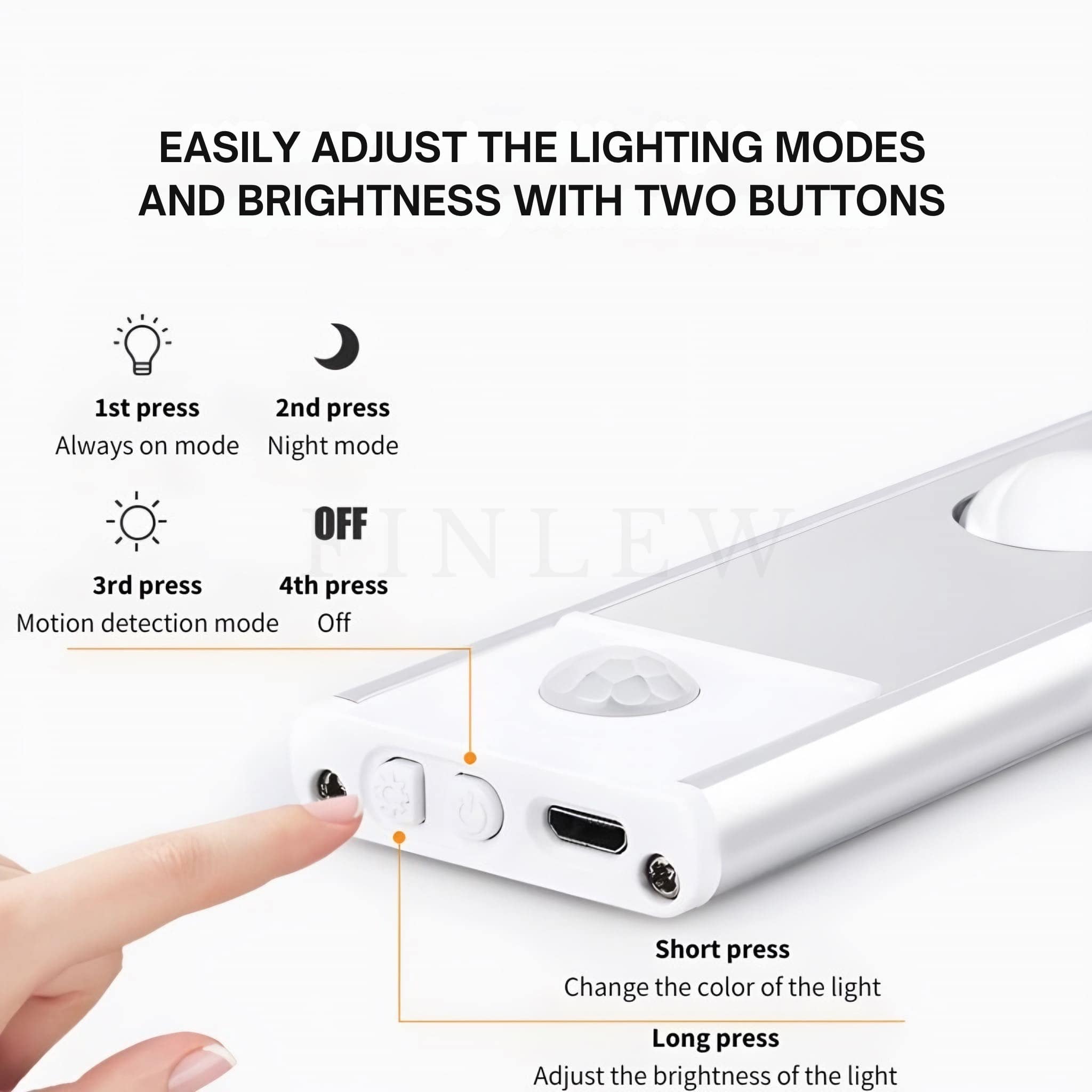 Different Lighting Modes Of Cabinet Light Finlew