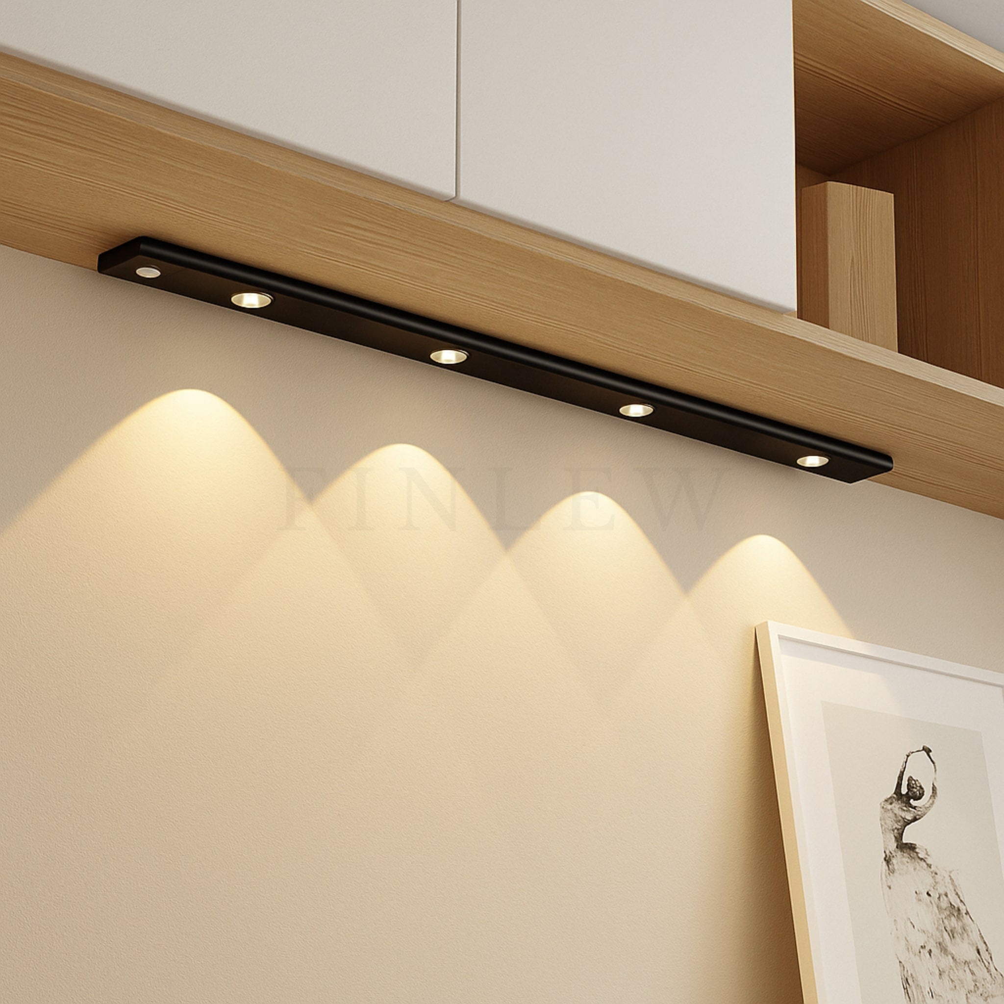 Motion Sensor LED Light Black