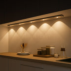 Wireless Under Cupboard Lights Kitchen Silver Finlew